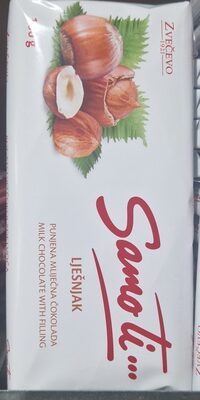 ČOKOLADA SAMO TI LEŠNIK SA DODAT.BILJ.MASTI 100G