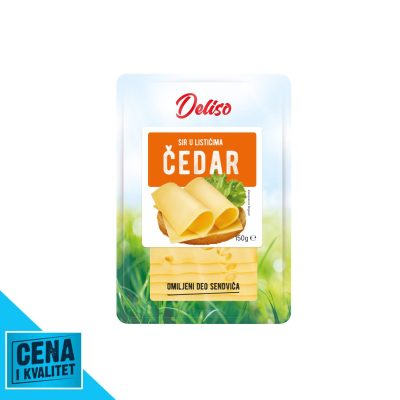 SIR CHEDAR SLAJS 150G DELISO
