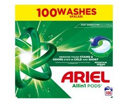 KAPSULE ZA VES ARIEL PODS MOUNTAIN SPRING 100KOM