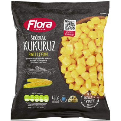 SMRZNUTO POVRĆE KUKURUZ ŠEĆERAC FLORA 400G