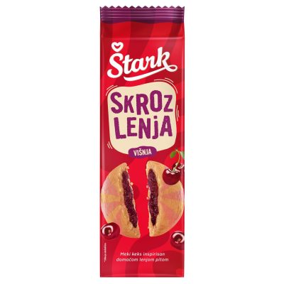 Keks Skroz Lenja Napola Pita Višnja Štark 135 g