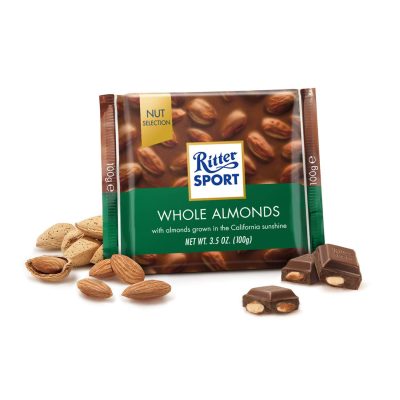 Čokolada Ritter Sport Whole Almonds 100 g