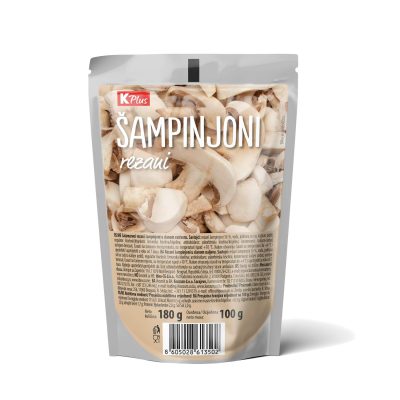 ŠAMPINJONI SECKANI 180G K PLUS