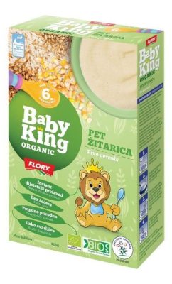 Baby king instant kaša 5 žitarica organic 200g