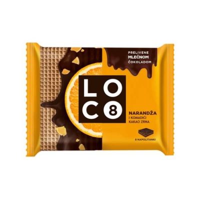 Loko Napolitanka 115 g Narandza&Kakao Zrno Bambi