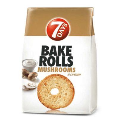 HLEB BAKE ROLLS SA PEČURKAMA 7DAYS 80G