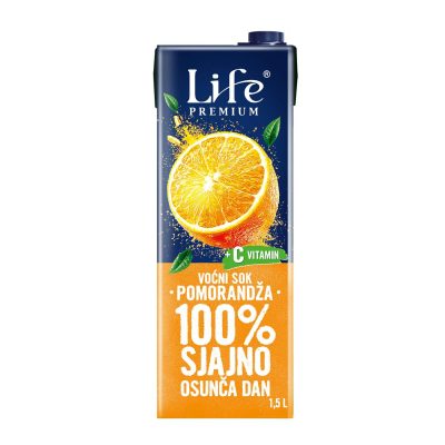 VOĆNI SOK LIFE NARANDŽA 100% 1,5L BRIK