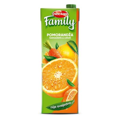 VOĆNI NEKTAR NECTAR FAMILY POMORAN,ŠARG,LIMUN 1,5L