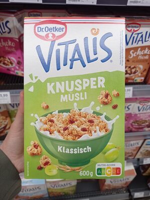 MUSLI CLASSIC KRISPI PLUS VITALIS 600G