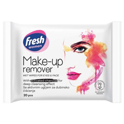 Vlazne maramice 20/1 FRESH make up sa AKTIVNIM UGLJEM
