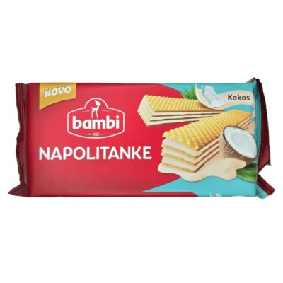 Napolitanke Kokos Bambi 185 g