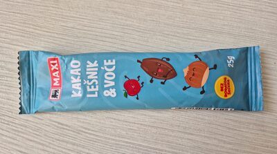 Bar kakao,lesnik & voce Maxi 25g
