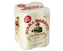 Pivo svetlo Birra Moretti lim 4x0.5l