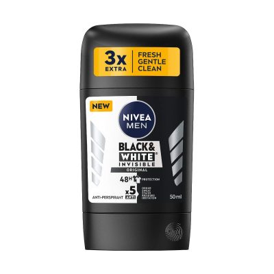 DEO STIK MEN INVISIBLE BLACK&WHITE NIVEA 50ML