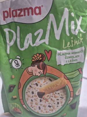 Keks Obrok Komadići Lešnika i Crne Čokolade Plazmix 70 g