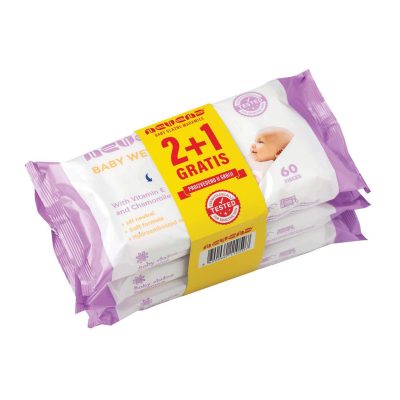 Vlažne Maramice Baby Nevena 60/1 2+1 Gratis