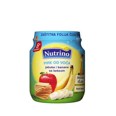 KAŠICA JABUKA+BANANA+KEKS NUTRINO 125G