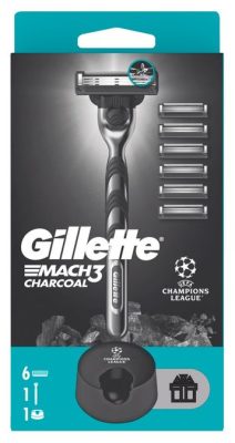 Gillette MACH3 C.drška+6 dopuna+postolje