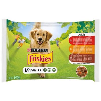 HRANA ZA PSE FRISKIES ADULT MESO 4X85G