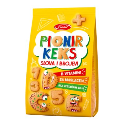 Keks Petit Slova i Brojevi Pionir 100 g