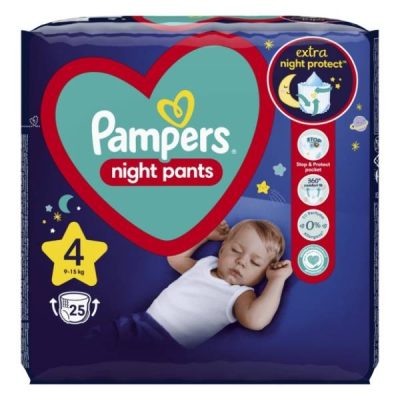 PELENE PAMPERS PANTS NIGHT VP 4 25KOM P&G