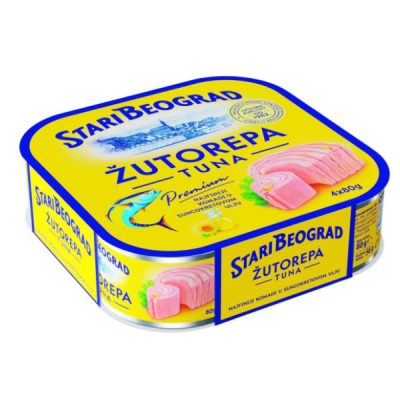 TUNA ŽUTOREPA U SUNCOKRET ULJU ST.BEOGRAD 4X80G