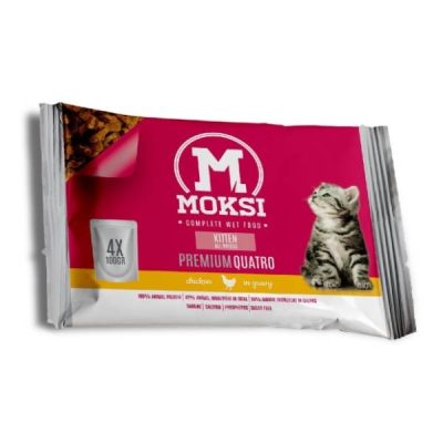 SOS KITTEN PILETINA 4X100G MOKSI