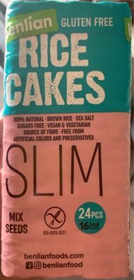 RICE CAKES BENLIAN GLUTEN FREE 100 gr