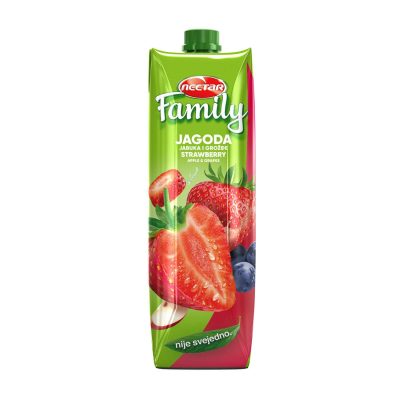 VOĆNI NEKTAR NECTAR FAMILY JAGODA 1L BRIK