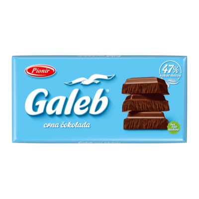 Galeb Cokolada Crna 80 g Pionir