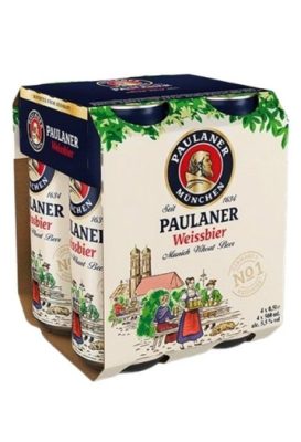 PIVO PAULANER PŠENIČNO SVETLO 4PACK 0.5L LIMENKA