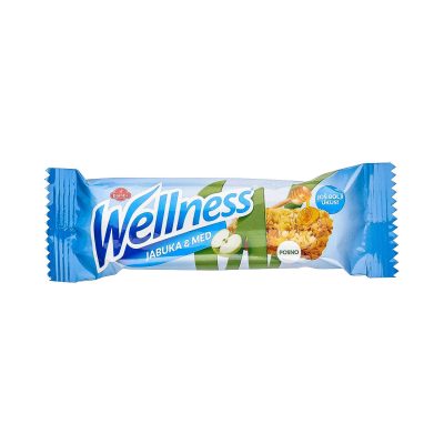ŽITNI BAR MED&JABUKA WELLNESS 23G