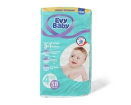 EVY BABY PELENE JUMBO 4 MAXI 8-18KG 58 KOM 3U1