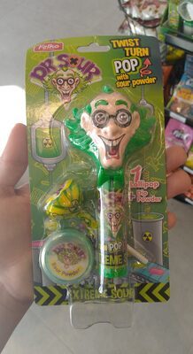 Dr. Sour, tvrde bombone, lizalica, Twist & Turn Pop, 17g
