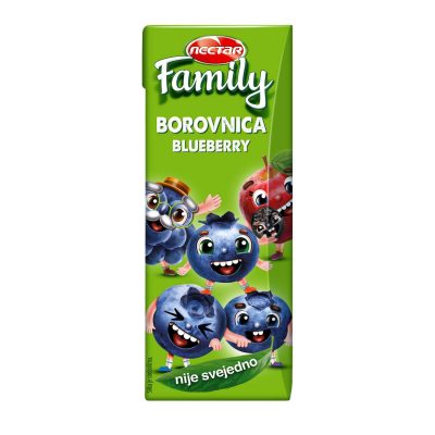 VOĆNI NEKTAR NECTAR FAMILY BOROVNICA 0,2L BRIK