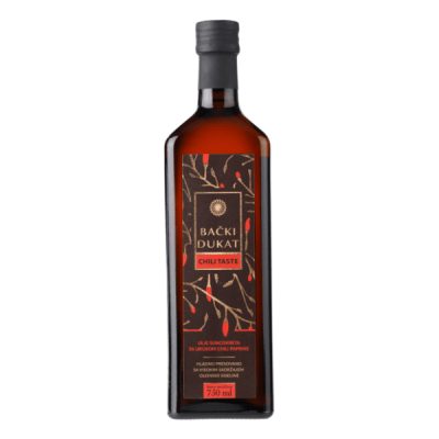 ULJE SUNCOKRETOVO ČILI PAPRIKA BAČKI DUKAT 750ML