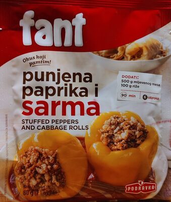 ZAČIN ZA PUNJENU PAPRIKU I SARMU FANT 60G