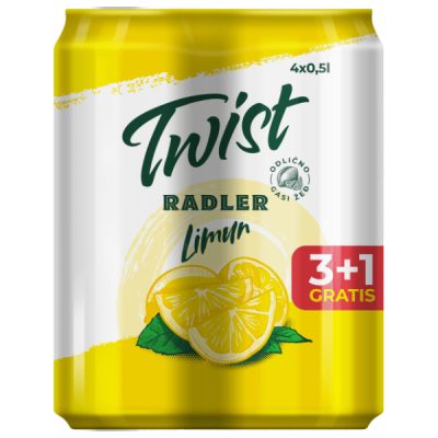 RADLER TWIST LIMUN LIMENKA 0.5L 3+1 GRATIS