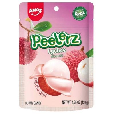 Bombone Peelerz Gum Lychee 65 g Amos
