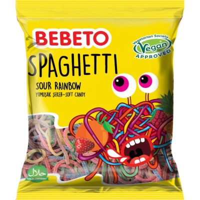 BOMBONE GUMENE SPAGHETTI RAINBOW BEBETO 80G