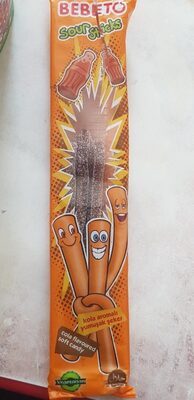 Gumene bombone BEBETO sour sticks kola 30g 24