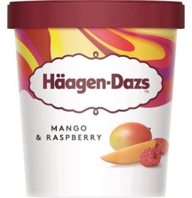 SLADOLED HAAGEN DASZ MANGO RASPBERRY 400G
