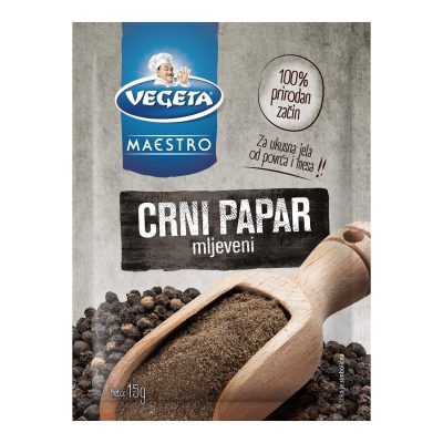 BIBER MLEVENI CRNI PODRAVKA 15G
