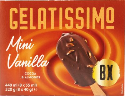 SLADOLED VANILA BADEM 8X55ML GELAT