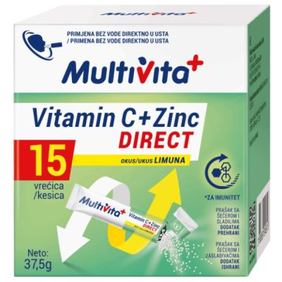 Multivita Vitamin C+zinc Direct 15Kes