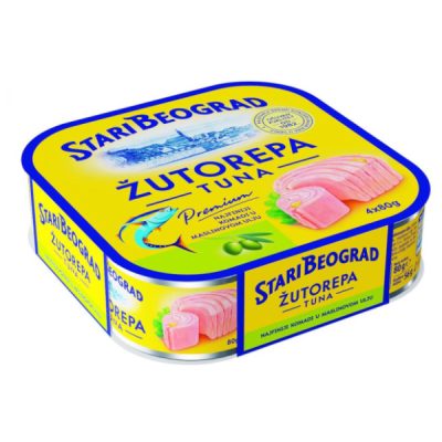 TUNA ŽUTOREPA U MASLINOVOM ULJU ST.BEOGRAD 4X80G