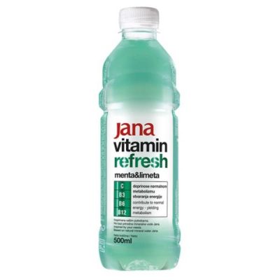 Voda Negazirana Jana Vitamin Menta Limeta 0,5 l