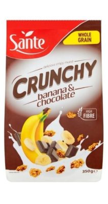 Sante Crunchy Banana Cokolada 350 g