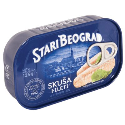 SKUŠA FILETI U ULJU STARI BEOGRAD 125G