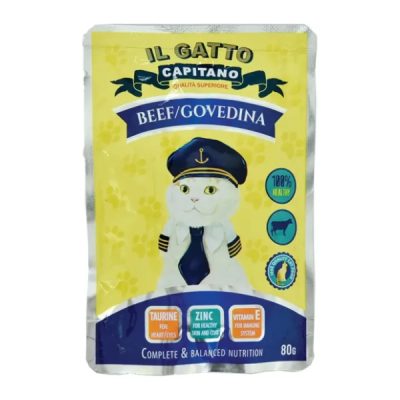 HRANA ZA MAČKE GOVEDINA CAPITANO 80G